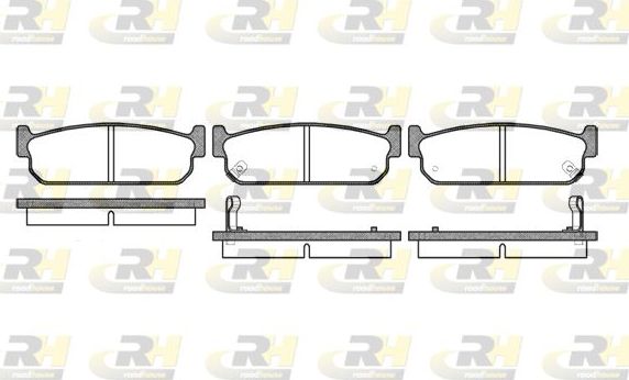 Тормозные колодки RoadHouse задние для Infiniti J 1992-1997. Артикул 2373.02