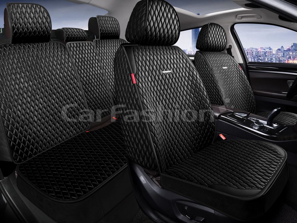 Накидки универсальные CarFashion SherIiff Plus для авто, цвет Черный/Черный. Артикул 27329