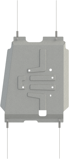 Защита алюминиевая Шериф (3 мм) для КПП Changan Hunter Plus 2023-2026. Артикул 28.6053