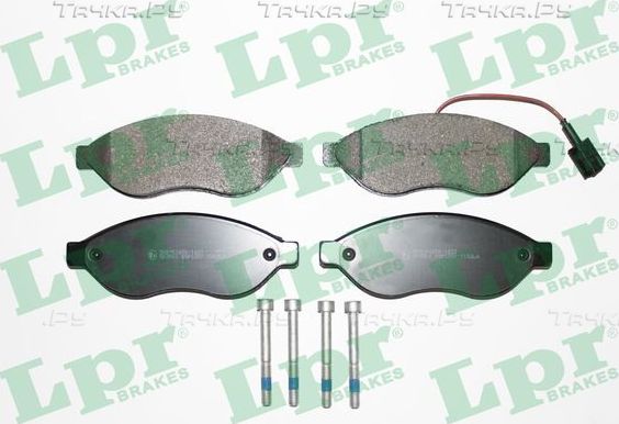 Тормозные колодки LPR передние для Citroen Jumper II 2006-2026. Артикул 05P1287