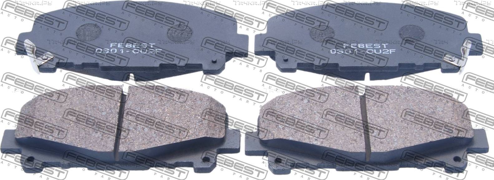 Тормозные колодки Febest. Артикул 0301-CU2F