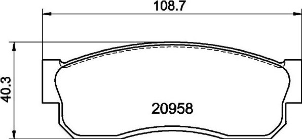 Тормозные колодки Mintex. Артикул MDB1207