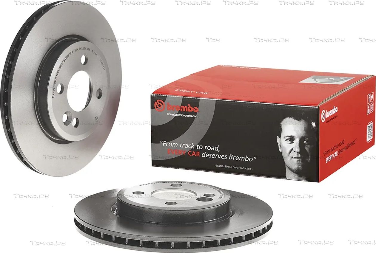 Тормозной диск Brembo UV Coated передний для MINI Coupe R58 2010-2015. Артикул 09.A761.11
