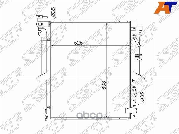 РАДИАТОР (SAT). Артикул MC000L200