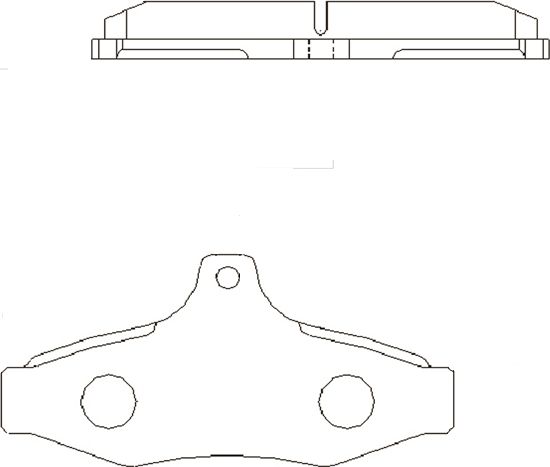 Тормозные колодки CTR задние для Daewoo Nubira I 2000-2000. Артикул GK0435
