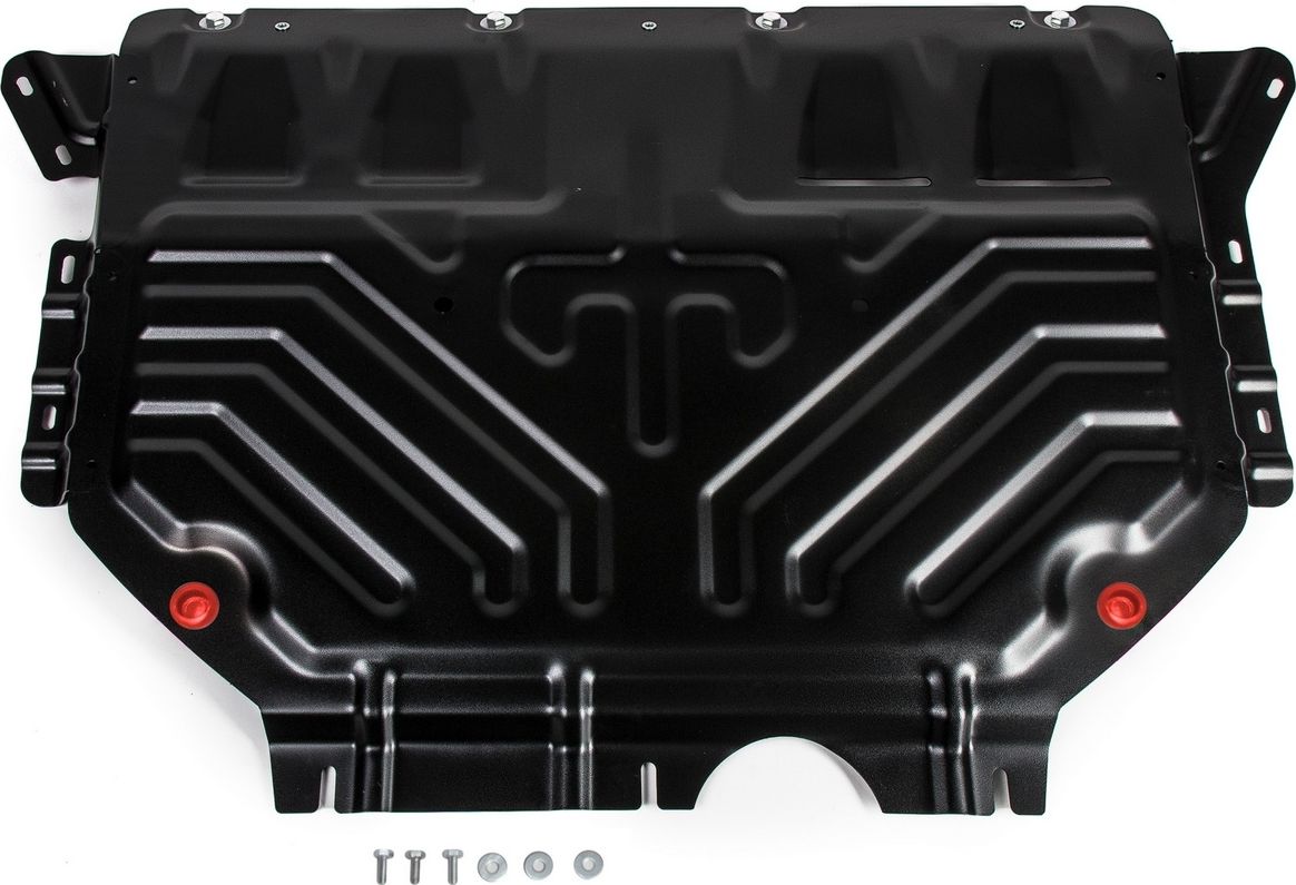 Защита АвтоБРОНЯ для картера и КПП Skoda Kodiaq (вкл. с Webasto) 2017-2026. Артикул 111.05120.2