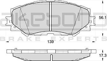 Тормозные колодки Akebono Standard. Артикул AN-742K