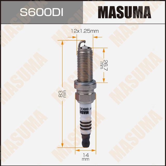 Свеча зажигания Masuma. Артикул S600DI
