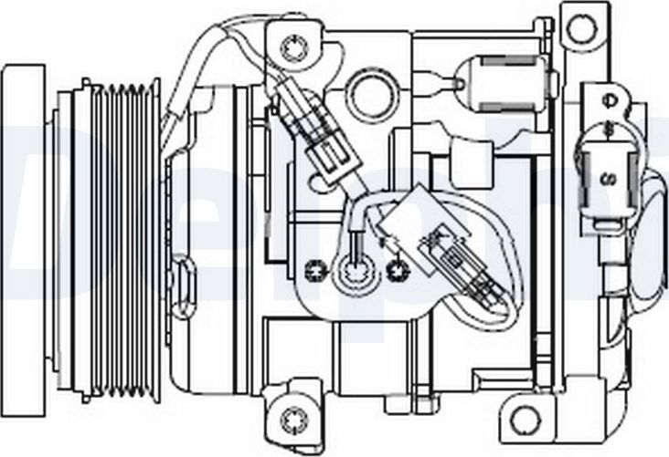 Компрессор кондиционера Delphi. Артикул CS20508