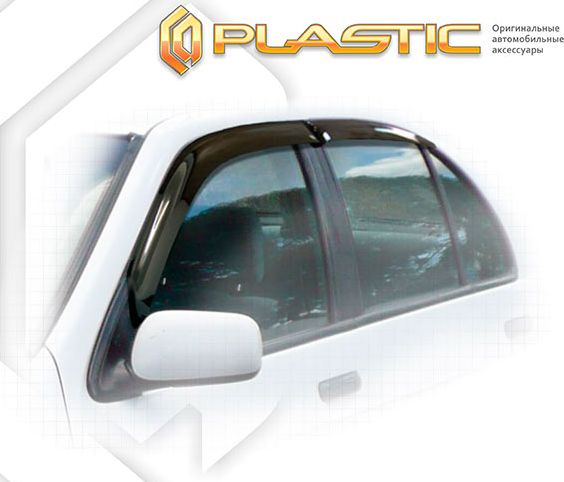 Дефлекторы СА Пластик для окон (Classic полупрозрачный) Nissan Sunny 1998-2002. Артикул 2010030301174