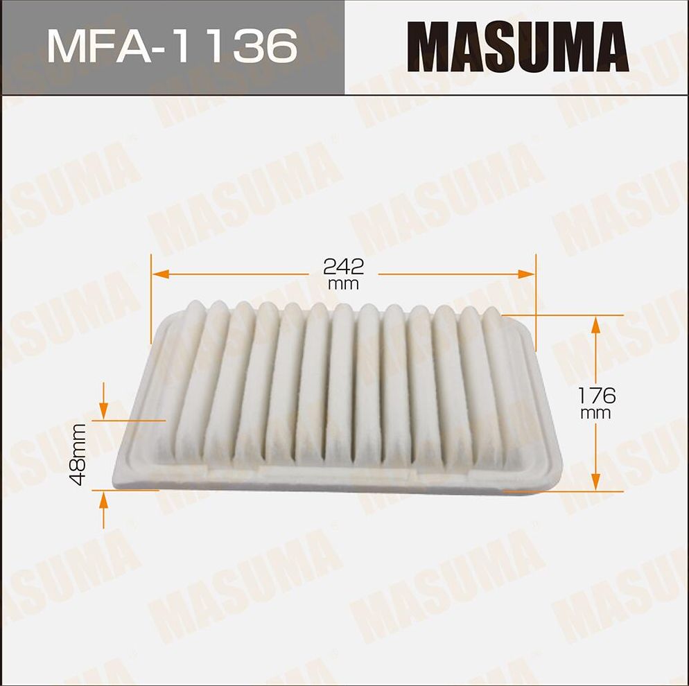 Воздушный фильтр Masuma. Артикул MFA-1136