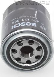 Масляный фильтр Bosch для Hyundai H-1 II 2008-2026. Артикул 0 451 103 366