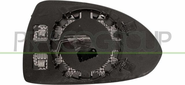 Зеркальное стекло бокового зеркала Prasco левое для Opel Corsa D 2006-2011. Артикул OP0347524