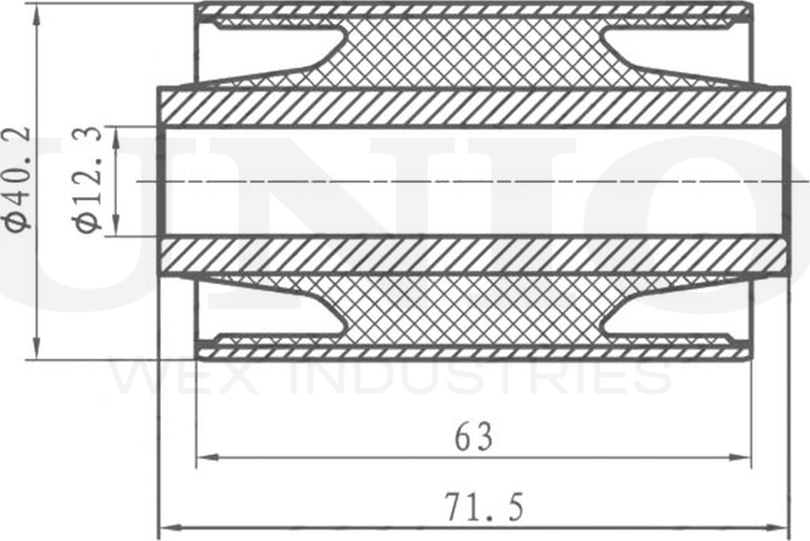 Сайлентблок рычага подвески (Unio). Артикул RMP-20273