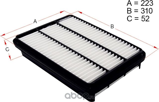 Фильтр воздушный TOYOTA LAND CRUISER PRADO 120 1KDFTV 06-/150 1KDFTV 09 (Hosu). Артикул HSAF0044