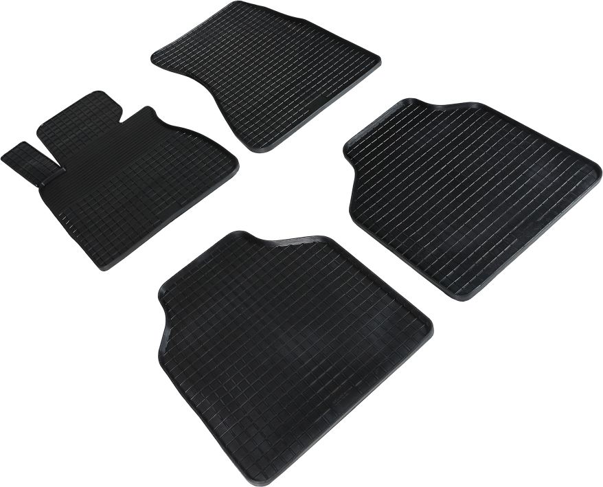 Коврики резиновые Seintex с узором сетка для салона BMW 7 E66L 2001-2008. Артикул 00982