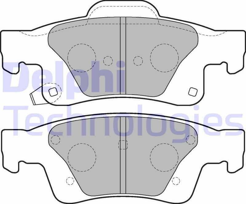 Тормозные колодки Delphi (Low-Metallic). Артикул LP2251
