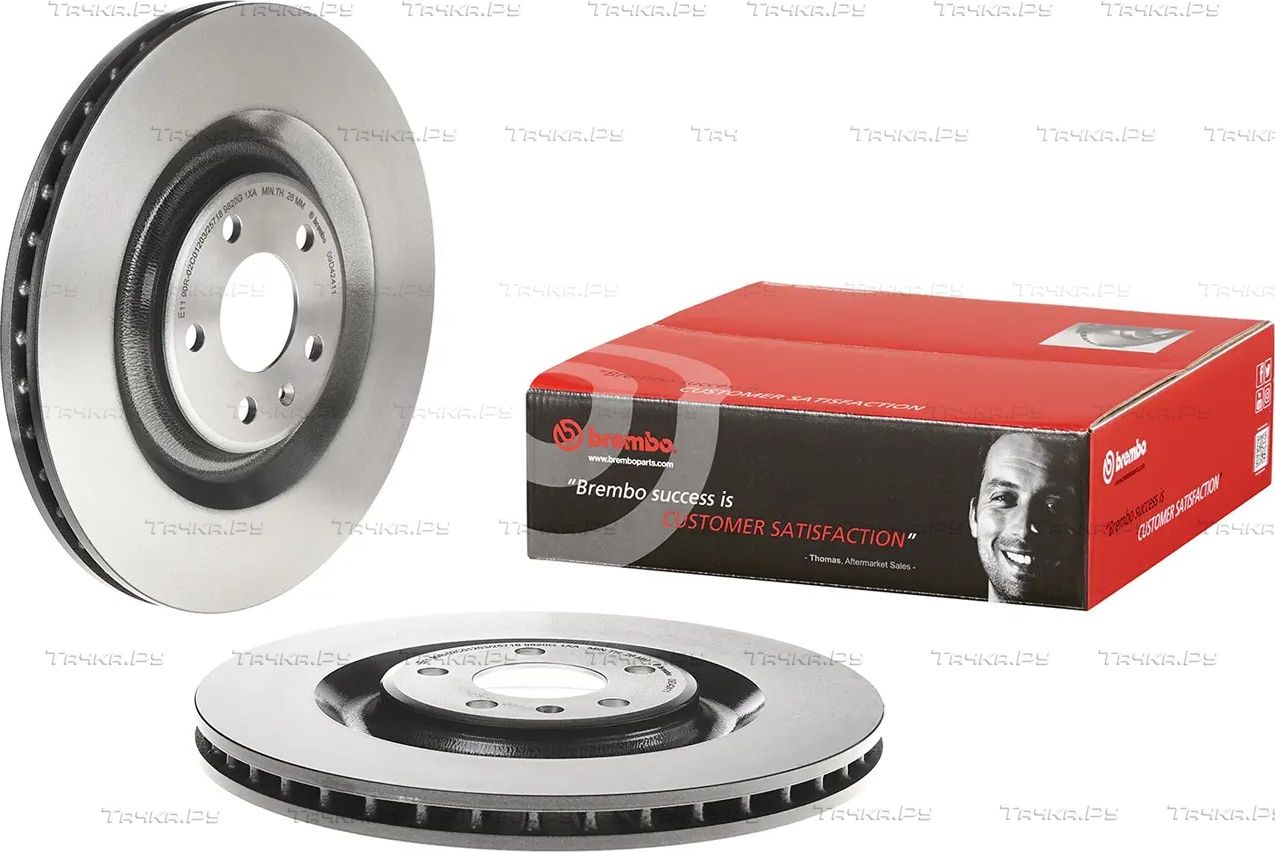 Тормозной диск Brembo PRIME LINE - UV Coated задний для Honda Integra IV 2002-2006. Артикул 09.D424.11