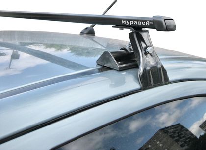Багажник на крышу Муравей Д-1 креп. за дверные проемы для Toyota Vanguard 2007-2013 (Прямоугольные дуги). Артикул 691479+846103