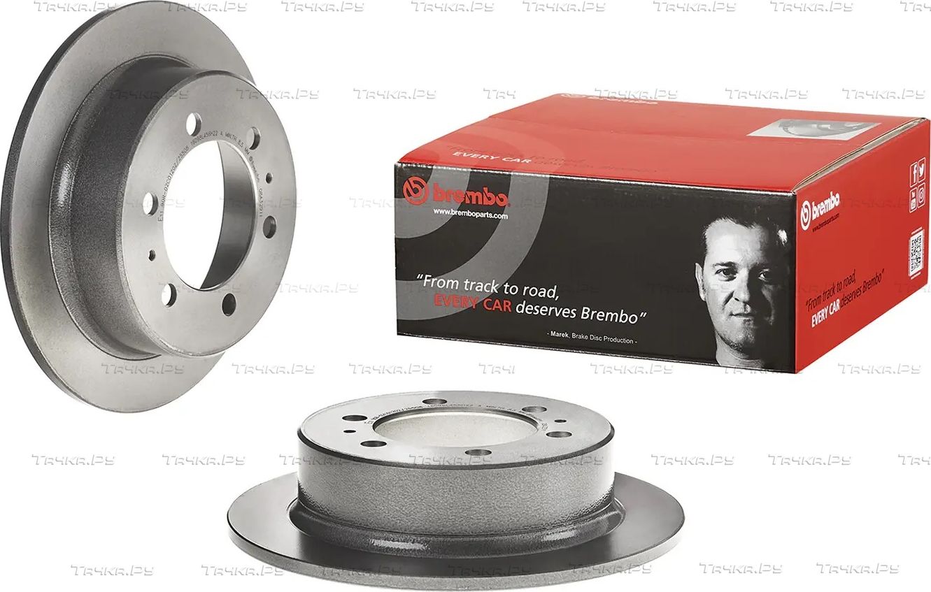 Тормозной диск Brembo PRIME LINE - UV Coated задний для Daewoo Musso 1999-2002. Артикул 08.A329.11