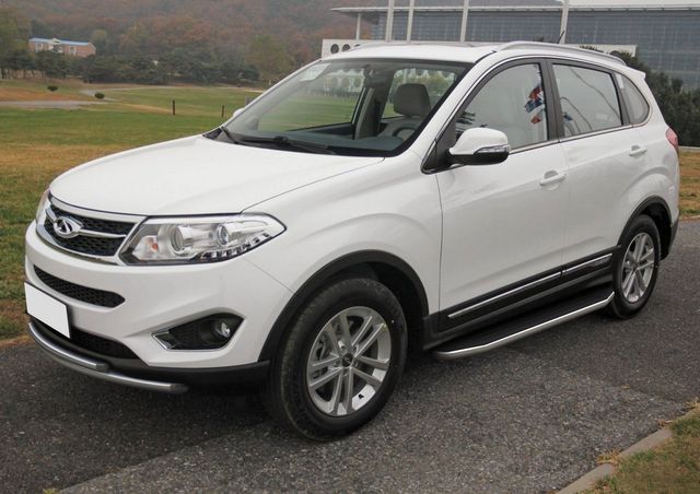 Пороги алюминиевые Rival Premium для Chery Tiggo 5 2014-2020. Артикул A173ALP.0902.1