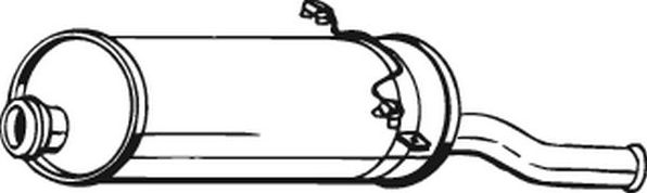 Глушитель (задняя часть) Bosal (Бельгия). Артикул 135-045