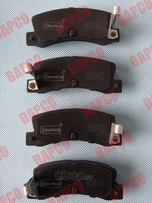 Колодки тормозные дисковые зад. TOYOTA CARINA E ( T19 ) 94-97 COROLLA (Bapco) Bapco. Артикул BP0027