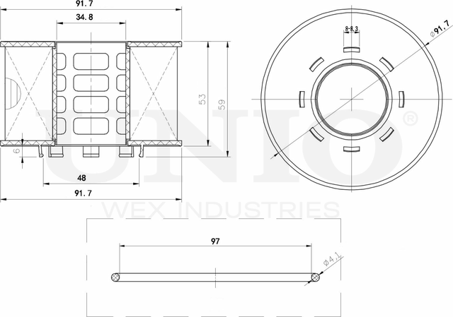 Фильтр масляный (Unio). Артикул FLT-20076