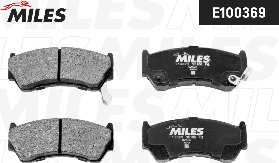 Тормозные колодки Miles (Semi-Metallic). Артикул E100369