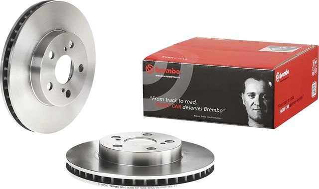 Тормозной диск Brembo передний для Toyota Carina E 1992-1997. Артикул 09.5844.10