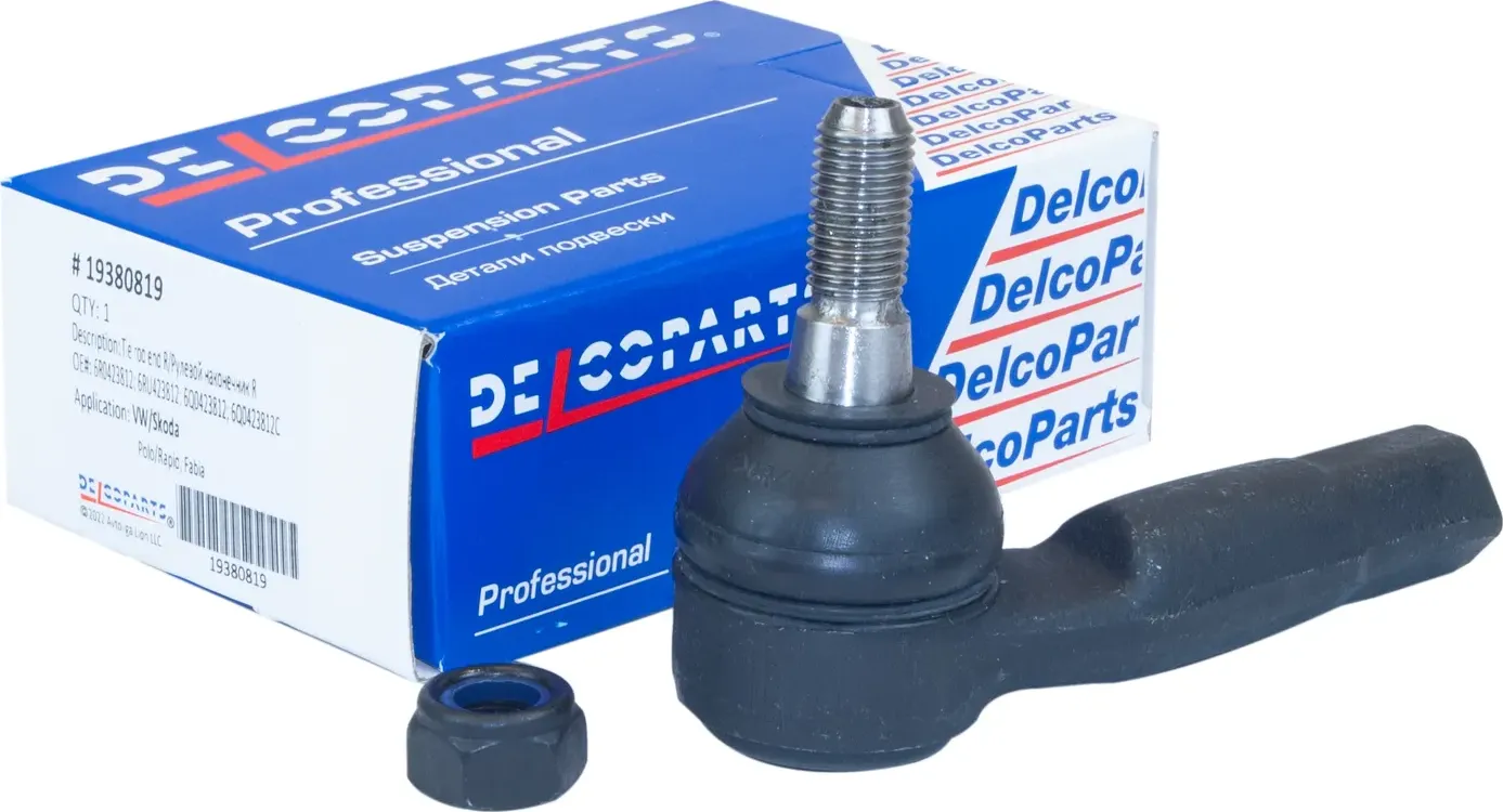 Наконечник рулевой правый VW  Skoda POLO / RAPID / FABIA / ROOMSTER (Delcoparts). Артикул 19380819