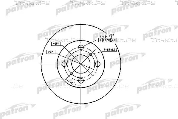 Тормозной диск Patron. Артикул PBD1423
