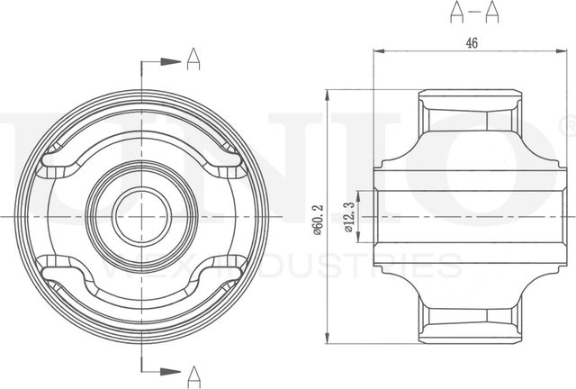 Сайлентблок рычага подвески (Unio). Артикул RMP-20140