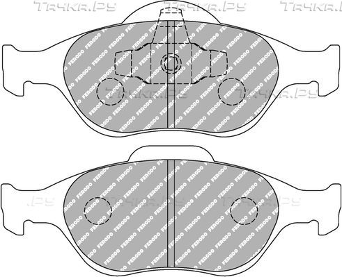Тормозные колодки FERODO RACING DS2500 для Ford Puma I 1997-2002. Артикул FCP1394H