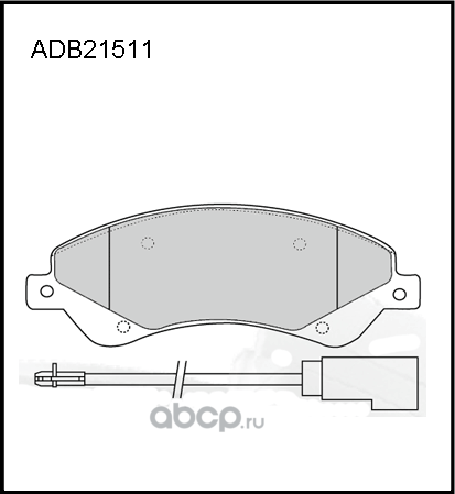Колодки тормозные FORD Transit (06-) передние (4шт.) ALLIED NIPPON. Артикул ADB21511