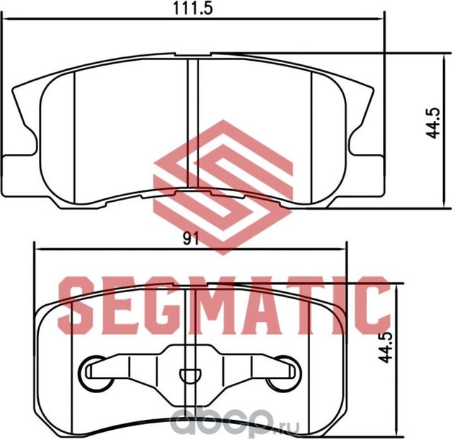 SGBP2573 Колодка торм диск зад Mitsubishi Outlander 2.4 2006-2012, Outlander 2.4 (Segmatic) Segmatic. Артикул SGBP2573