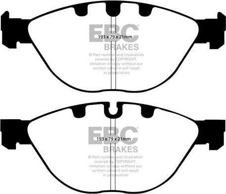 Тормозные колодки EBC Brakes. Артикул DP41482R