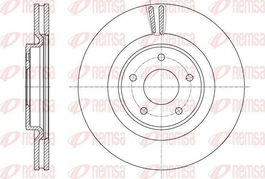 Тормозной диск Remsa. Артикул 61622.10