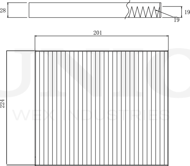 Фильтр салона (Unio). Артикул FLT-40086C