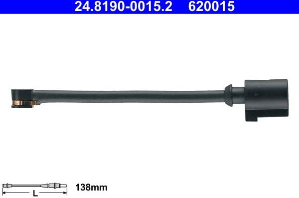 Датчик износа тормозных колодок  ATE. Артикул 24.8190-0015.2