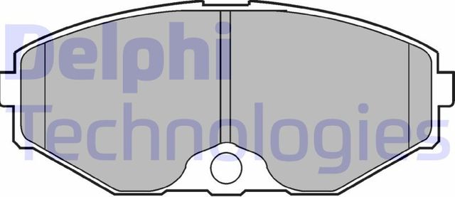 Тормозные колодки Delphi (Low-Metallic). Артикул LP1058