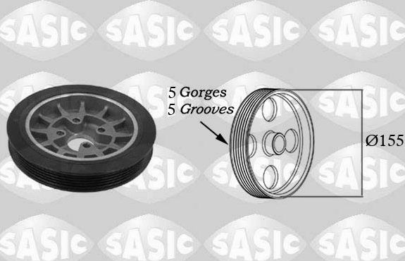 Шкив коленвала Sasic. Артикул 2156007