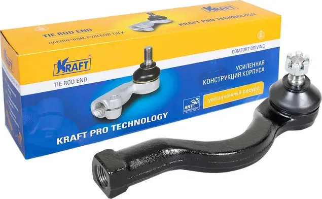 Наконечник рулевой тяги MITSUBISHI L200 05- прав. (Kraft). Артикул KT032314