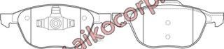 Колодки MAZDA 3, FORD Focus/C-MAX (2003-2010) передние (Aiko). Артикул PF0365