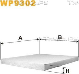 Салонный фильтр WIX Filters. Артикул WP9302