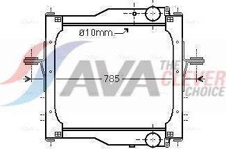 Радиатор охлаждения двигателя AVA ** CLEVER FIT **. Артикул RE2125