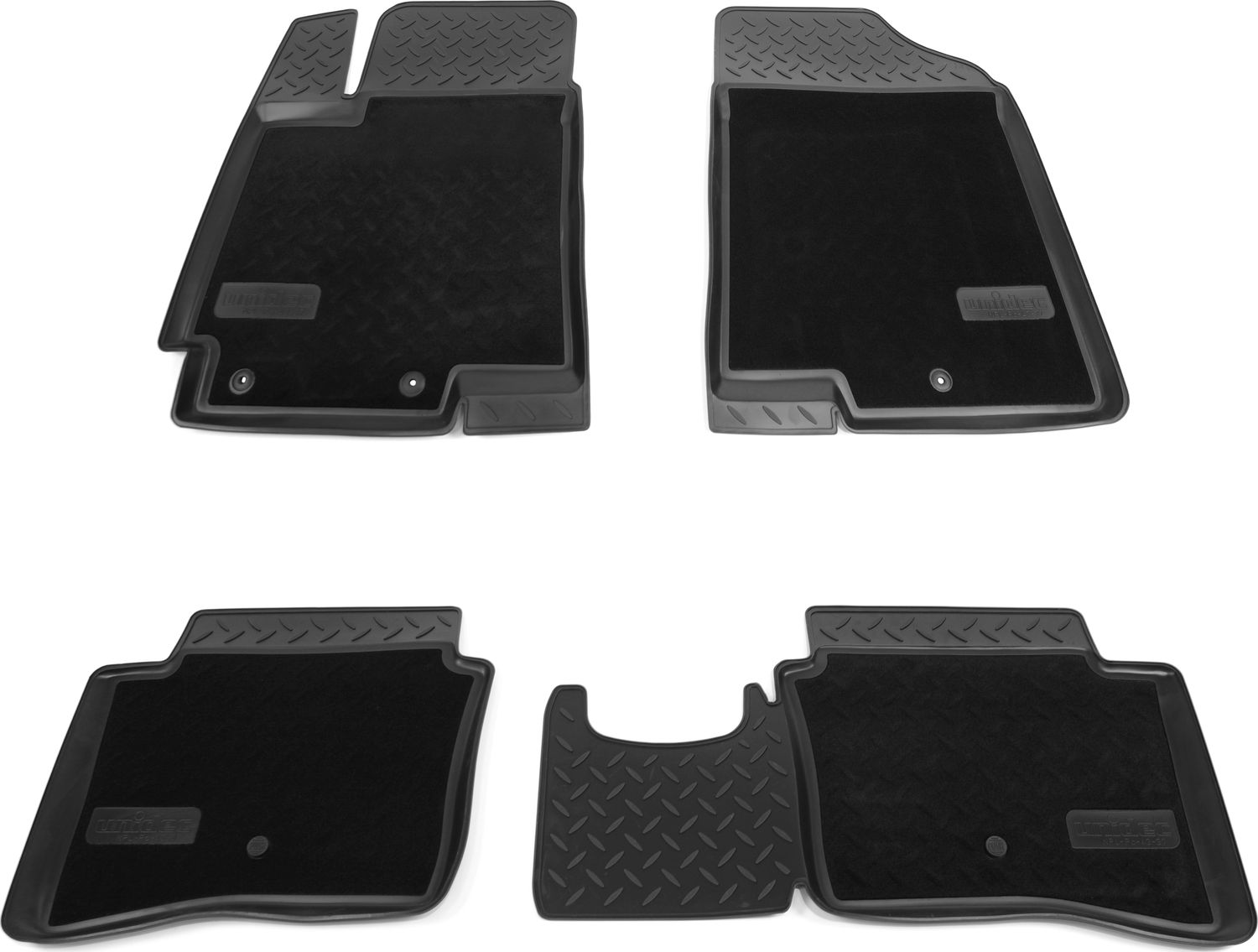 Коврики 3D комбинированные Норпласт для салона Kia Rio III 2011-2017. Артикул NPL-Po-43-37-CM