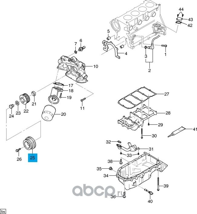Шкив коленвала General Motors. Артикул 96419497