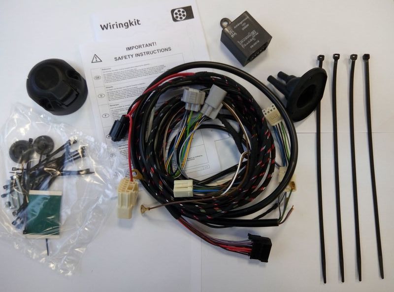 Штатная электрика фаркопа Brink (Thule) (полный комплект) 7-полюсная для Subaru Forester IV 2013-2018. Артикул 750231