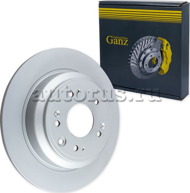Диск тормозной задний с покрытием (Ganz). Артикул GIJ06106